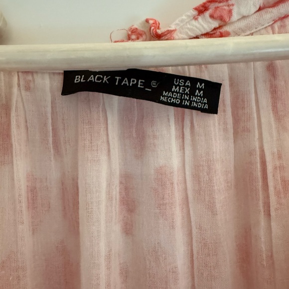 Black Tape Floral Dress - Picture 2 of 3